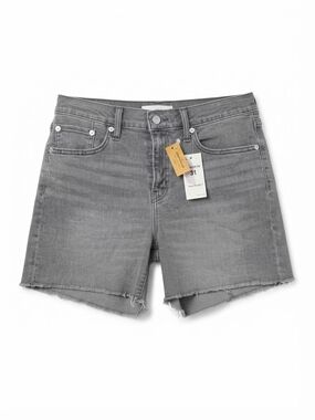 Levi's Gray Denim Cutoff Shorts with Raw Hem